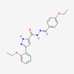 3-(2-ethoxyphenyl)-N'-[(E)-(4-ethoxyphenyl)methylidene]-1H-pyrazole-5-carbohydrazide