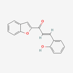 molecular formula C17H12O3 B1166786 1-(Benzofuran-2-yl)-3-(2-hydroxyphenyl)prop-2-en-1-one CAS No. 107155-10-2