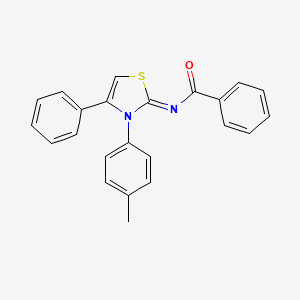 Benzamide, N-[3-(4-methylphenyl)-4-phenyl-2(3H)-thiazolylidene]-