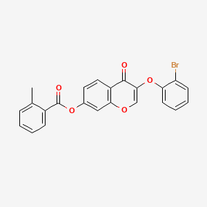 3-(2-bromophenoxy)-4-oxo-4H-chromen-7-yl 2-methylbenzoate