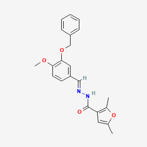 N'-[(E)-[3-(Benzyloxy)-4-methoxyphenyl]methylidene]-2,5-dimethylfuran-3-carbohydrazide