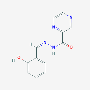 molecular formula C12H10N4O2 B11667929 N'-[(Z)-(2-hydroxyphenyl)methylidene]pyrazine-2-carbohydrazide 