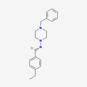 N-(4-benzylpiperazin-1-yl)-1-(4-ethylphenyl)methanimine