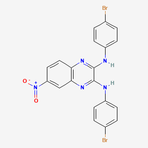 N,N'-bis(4-bromophenyl)-6-nitroquinoxaline-2,3-diamine