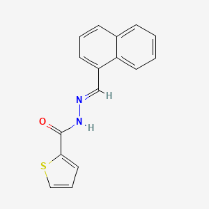 molecular formula C16H12N2OS B11667994 N'-(1-naphthylmethylene)-2-thiophenecarbohydrazide 