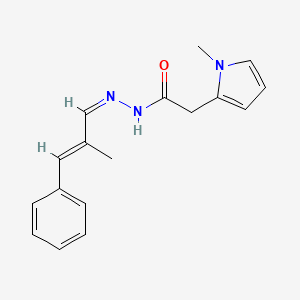 2-(1-Methyl-1H-pyrrol-2-YL)-N'-[(1Z,2E)-2-methyl-3-phenylprop-2-EN-1-ylidene]acetohydrazide