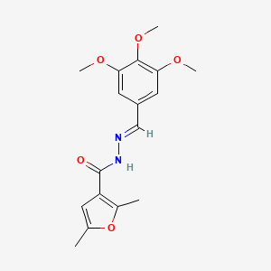 2,5-dimethyl-N'-[(E)-(3,4,5-trimethoxyphenyl)methylidene]furan-3-carbohydrazide