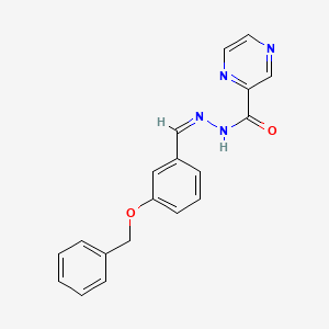 N'-[(Z)-[3-(Benzyloxy)phenyl]methylidene]pyrazine-2-carbohydrazide