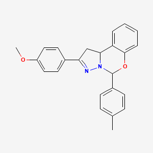 2-(4-Methoxyphenyl)-5-(4-methylphenyl)-1,10b-dihydropyrazolo[1,5-c][1,3]benzoxazine