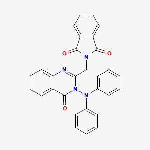 2-{[3-(diphenylamino)-4-oxo-3,4-dihydroquinazolin-2-yl]methyl}-1H-isoindole-1,3(2H)-dione