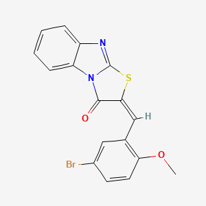 (2E)-2-(5-Bromo-2-methoxybenzylidene)[1,3]thiazolo[3,2-a]benzimidazol-3(2H)-one