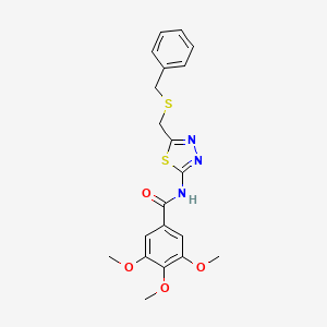 N-{5-[(benzylsulfanyl)methyl]-1,3,4-thiadiazol-2-yl}-3,4,5-trimethoxybenzamide