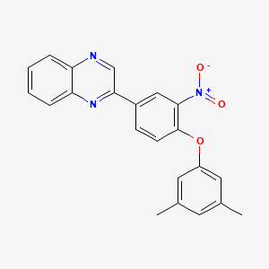 2-[4-(3,5-Dimethylphenoxy)-3-nitrophenyl]quinoxaline