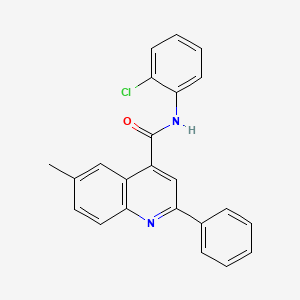 N-(2-chlorophenyl)-6-methyl-2-phenylquinoline-4-carboxamide