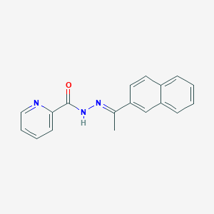 N'-[(1E)-1-(naphthalen-2-yl)ethylidene]pyridine-2-carbohydrazide