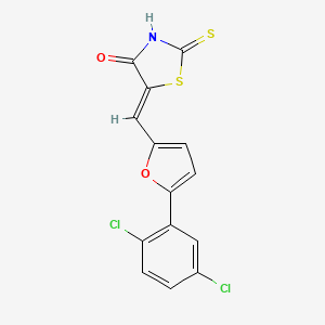 5-((5-(2,5-Dichlorophenyl)furan-2-yl)methylene)-2-thioxothiazolidin-4-one