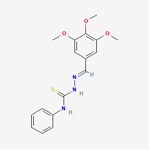 (2E)-N-phenyl-2-(3,4,5-trimethoxybenzylidene)hydrazinecarbothioamide