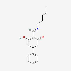 2-[(Pentylamino)methylidene]-5-phenylcyclohexane-1,3-dione