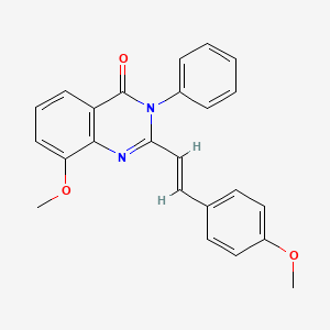 4(3h)-Quinazolinone,8-methoxy-2-(p-methoxystyryl)-3-phenyl-