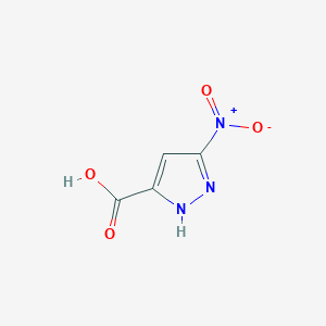 molecular formula C4H3N3O4 B116687 5-硝基-1H-吡唑-3-羧酸 CAS No. 198348-89-9