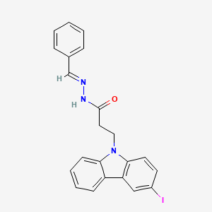 3-(3-iodo-9H-carbazol-9-yl)-N'-[(E)-phenylmethylidene]propanehydrazide