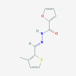 N'-[(E)-(3-methylthiophen-2-yl)methylidene]furan-2-carbohydrazide