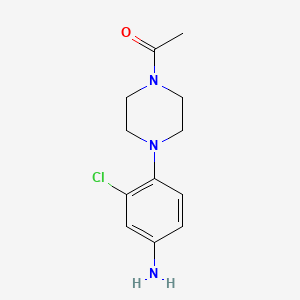molecular formula C12H16ClN3O B1166886 [4-(4-Acetylpiperazin-1-yl)-3-chlorophenyl]amine CAS No. 101970-41-6