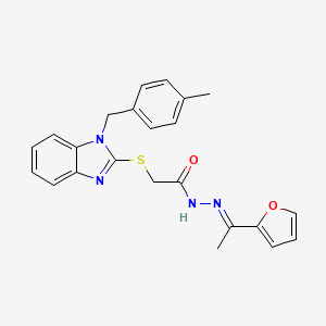 N'-[(E)-1-(2-Furyl)ethylidene]-2-{[1-(4-methylbenzyl)-1H-benzimidazol-2-YL]sulfanyl}acetohydrazide