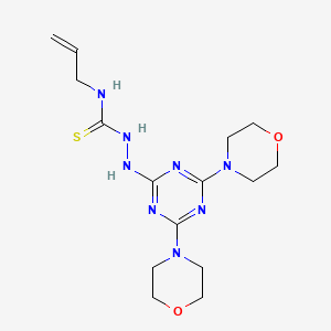 2-[4,6-di(morpholin-4-yl)-1,3,5-triazin-2-yl]-N-(prop-2-en-1-yl)hydrazinecarbothioamide