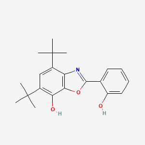 molecular formula C21H25NO3 B11669016 4,6-Di-tert-butyl-2-(2-hydroxyphenyl)-1,3-benzoxazol-7-ol 