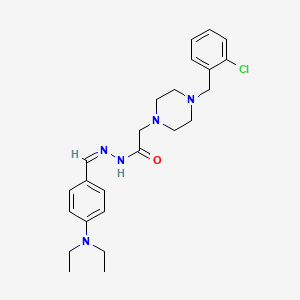 2-{4-[(2-Chlorophenyl)methyl]piperazin-1-YL}-N'-[(Z)-[4-(diethylamino)phenyl]methylidene]acetohydrazide