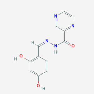 molecular formula C12H10N4O3 B11669133 N'-[(Z)-(2,4-dihydroxyphenyl)methylidene]pyrazine-2-carbohydrazide 