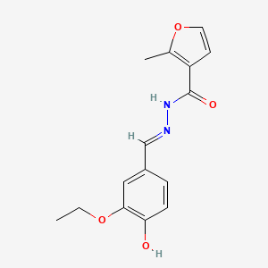 N'-[(E)-(3-ethoxy-4-hydroxyphenyl)methylidene]-2-methylfuran-3-carbohydrazide