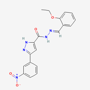 N'-(2-Ethoxybenzylidene)-3-(3-nitrophenyl)-1H-pyrazole-5-carbohydrazide