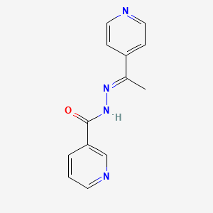 Nicotinic acid, (1-(4-pyridyl)ethylidene)hydrazide