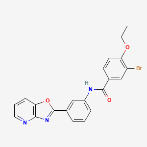 3-bromo-4-ethoxy-N-[3-([1,3]oxazolo[4,5-b]pyridin-2-yl)phenyl]benzamide