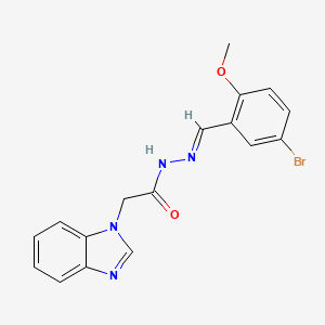 2-Benzoimidazol-1-YL-acetic acid (5-bromo-2-methoxy-benzylidene)-hydrazide