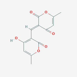 (3E)-3-[(4-hydroxy-6-methyl-2-oxo-2H-pyran-3-yl)methylidene]-6-methyl-2H-pyran-2,4(3H)-dione