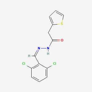 N'-[(Z)-(2,6-dichlorophenyl)methylidene]-2-(thiophen-2-yl)acetohydrazide