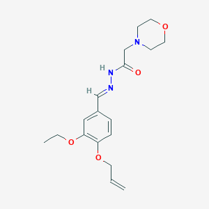 N'-[(E)-[3-Ethoxy-4-(prop-2-EN-1-yloxy)phenyl]methylidene]-2-(morpholin-4-YL)acetohydrazide