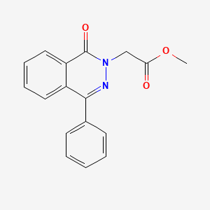 molecular formula C17H14N2O3 B11669387 methyl (1-oxo-4-phenyl-2(1H)-phthalazinyl)acetate CAS No. 389126-76-5