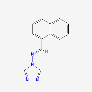 molecular formula C13H10N4 B11669413 N-[(E)-naphthalen-1-ylmethylidene]-4H-1,2,4-triazol-4-amine 