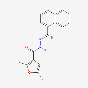 2,5-dimethyl-N'-[(E)-naphthalen-1-ylmethylidene]furan-3-carbohydrazide