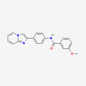 N-(4-(imidazo[1,2-a]pyridin-2-yl)phenyl)-3-methoxybenzamide