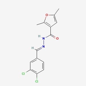 N'-[(E)-(3,4-dichlorophenyl)methylidene]-2,5-dimethylfuran-3-carbohydrazide