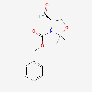 molecular formula C14H17NO4 B1166950 (S)-benzyl4-formyl-2,2-dimethyloxazolidine-3-carboxylate CAS No. 117833-92-8