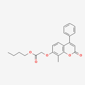 butyl [(8-methyl-2-oxo-4-phenyl-2H-chromen-7-yl)oxy]acetate