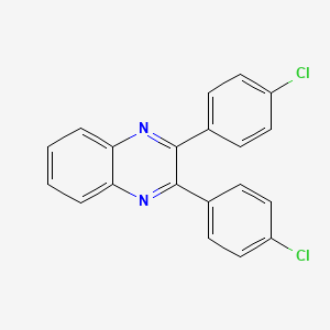 molecular formula C20H12Cl2N2 B11669625 2,3-Bis(4-chlorophenyl)quinoxaline CAS No. 138476-26-3