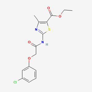 Ethyl 2-{[(3-chlorophenoxy)acetyl]amino}-4-methyl-1,3-thiazole-5-carboxylate