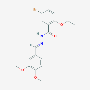 5-bromo-N'-[(E)-(3,4-dimethoxyphenyl)methylidene]-2-ethoxybenzohydrazide